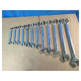 Set of SAE Combination Wrenches