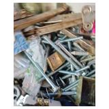 Collection of miscellaneous electrical and hardware components