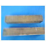 (2) 2"x2"x12"  Raw woodworking blanks,