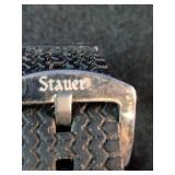 Stauer Sport Hybrid Watch with a stainless steel and silicone strap
