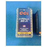 These CCI brand .22 LR cartridges are designed for low-noise shooting