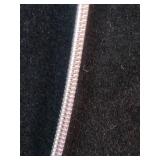 22" .925 Silver SNAKE CHAIN Necklace