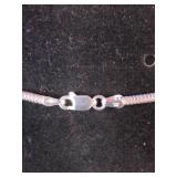22" .925 Silver SNAKE CHAIN Necklace
