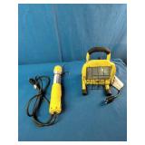 WorkForce 250 Watt Portable Halogen Work Light and Bayco portable work light