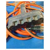 (4) 25 foot orange extension cords