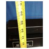 Craftsman black steel rolling tool cabinet and Husky Upper Cabinet full of tools