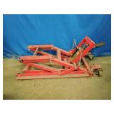 Hydraulic motorcycle/ATV scissor jack.
