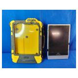Fujitsu Stylistic tablet PC, likely from the ST5000 or ST5100 series and OtterBox 2600 Series heavy-duty waterproof case for tablet PCs