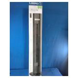 This is a Lasko 48" Ultra Air space-saving tower fan in black