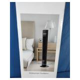 This is a Lasko 48" Ultra Air space-saving tower fan in black