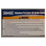 ^Roughneck Low-Profile Oil Drain Dolly, 15 Gallons, Manual Pump, Steel #37880 Msrp $299.99
