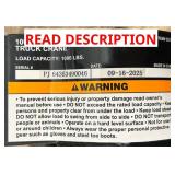 *Ultra-Tow Hydraulic Pickup Truck Crane, 1000-Lb. Capacity #52512 Msrp $149.99