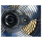 Strongway 18in. Turbo Tilt Direct Drive 3-Speed Floor Fan, 3800 CFM, 1/10 HP MSRP $130 (missing knob)