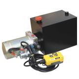 NorTrac 12 Volt DC Power Unit with Emergency Hand Pump, Single Acting, Dump Trailer (untested, sold as is)