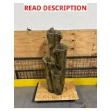 3-Tier Cascading Tree Bark Fountain with LED Lights MSRP $456 (read description)