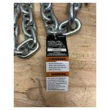 Ultra-Tow 3/8in. x 80in. Tow Chain with 15in. Grabhook, G30, 2650-Lb. Working Load, 80in.L, Carbon Steel
