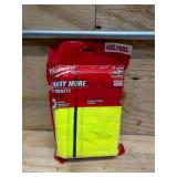 4X-Large/5X-Large Yellow Class-3 High Visibility Safety Vest with 10-Pockets and Sleeves