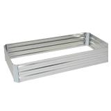 Ironton Galvanized Steel Raised Garden Bed, 6ft. x 3ft., Galvanized Steel