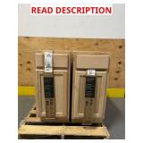 Hampton Bay Recessed Panel 15 in. W   24 in. D   34.5 in. H Assembled Base Kitchen Cabinet in Unfinished Msrp $105.00 (slight damage, lot of 2)
