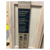 Hampton Bay Recessed Panel 15 in. W   24 in. D   34.5 in. H Assembled Base Kitchen Cabinet in Unfinished Msrp $105.00 (slight damage, lot of 2)