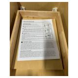 Hampton Bay Recessed Panel 15 in. W   24 in. D   34.5 in. H Assembled Base Kitchen Cabinet in Unfinished Msrp $105.00 (slight damage, lot of 2)