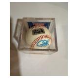 Authenticated Casey Blake Signed Baseball w/ RSA Authentication & Display Case
