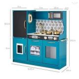 New Best Choice Products Pretend Play Kitchen Wooden Toy Set for Kids w/ Telephone, Utensils, Oven, Microwave