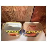 50th Anniversary Coin Bank Unopened& Vintage SPAM Advertising Tin