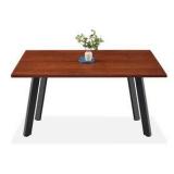 Modern Extendable Dining Table with a brown finish  - See Description