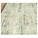 New Wrapped 5x7 Abstract Green Rug