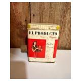 El Producto cigar tin, likely originating from the 1930s or 1940s