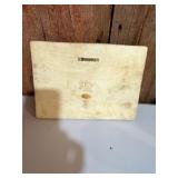 Bunny wall plaque crafted from stone.
