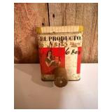 El Producto cigar tin, likely originating from the 1930s or 1940s