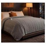 Wireless Controller Heated Blanket 90x104” Pattern of blanket may vary