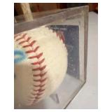 Authenticated Casey Blake Signed Baseball w/ RSA Authentication & Display Case