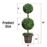 New Plant Artificial Plants Artificial Topiary Potted Plants Fake Tree Artificial Tree for Home Garden Outdoor Indoor Decor