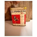 El Producto cigar tin, likely originating from the 1930s or 1940s