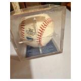 Authenticated Casey Blake Signed Baseball w/ RSA Authentication & Display Case