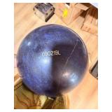 Vintage AMF Blue Sparkle Bowling Ball & Retro Carrying Bag Set – Mid Century Bowling Collectible