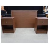 QUEEN HEADBOARD / 2 NIGHT STANDS