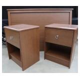 QUEEN BOLT ON HEADBOARD WITH 2 MATCHING NIGHTS STAND
