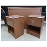 QUEEN BOLT ON HEADBOARD WITH 2 MATCHING NIGHTS STAND