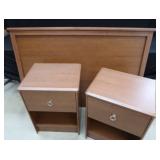 QUEEN BOLT ON HEADBOARD WITH 2 MATCHING NIGHTS STAND