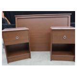 QUEEN HEADBOARD / 2 NIGHT STANDS