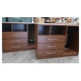 2) 3 DRAWER CABINETS