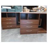 2) 3 DRAWER CABINETS