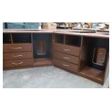 2) 3 DRAWER CABINETS