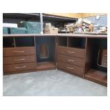 2) 3 DRAWER CABINETS