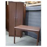 1 WARDROBE & 1 TABLE DESK