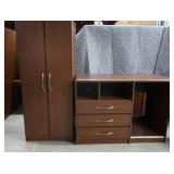 1 WARDROBE & 3 DRAWER CABINET